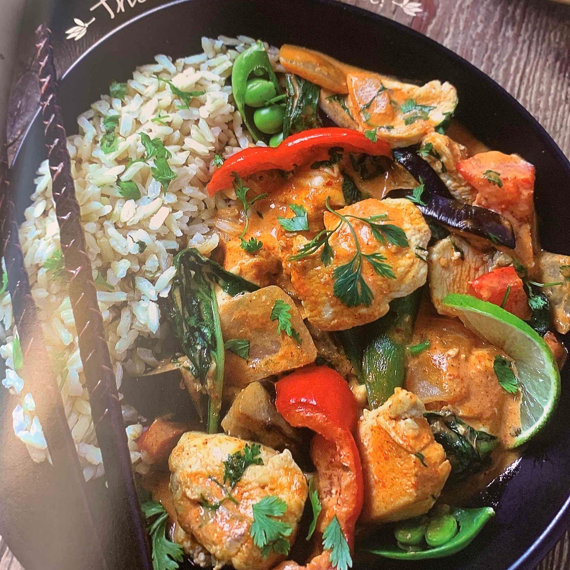 Thai red curry chicken