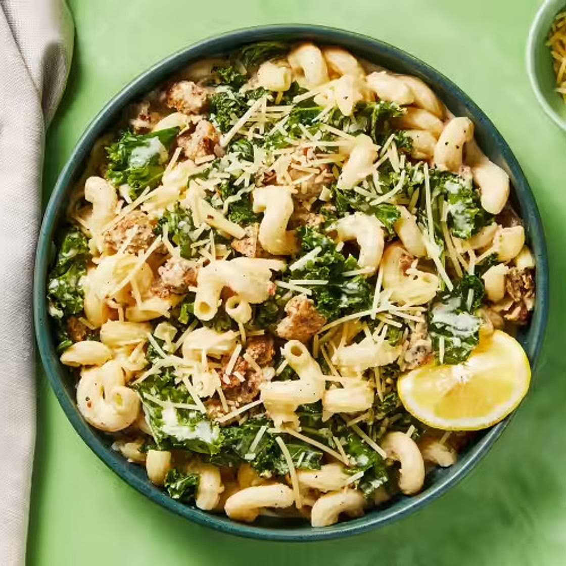 HF Creamy Chicken Sausage & Kale Cavatappi