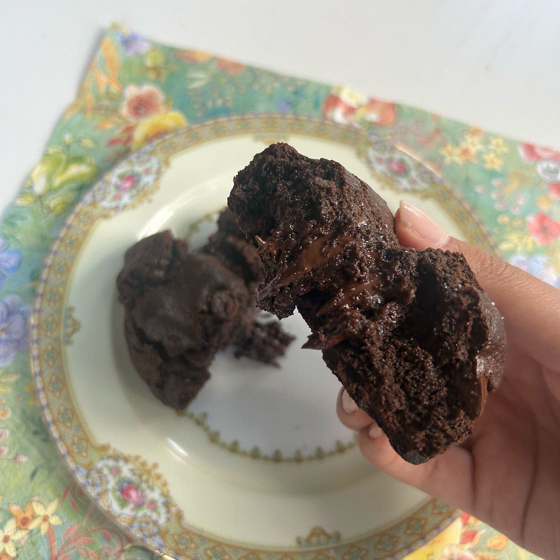 Salted Dark Chocolate Espresso Cookies