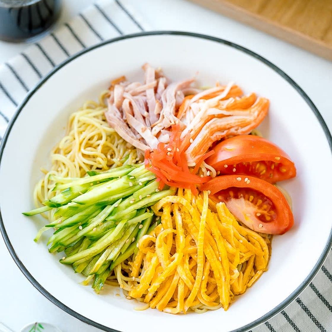 Hiyashi Soba (Cold Soba Noodles)