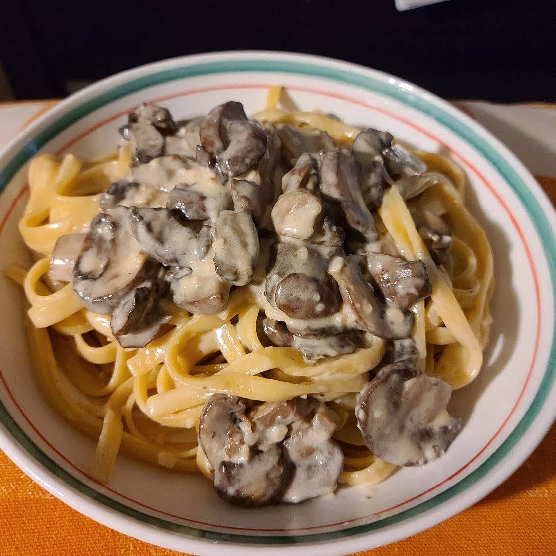 One Pot Creamy Mushroom Pasta