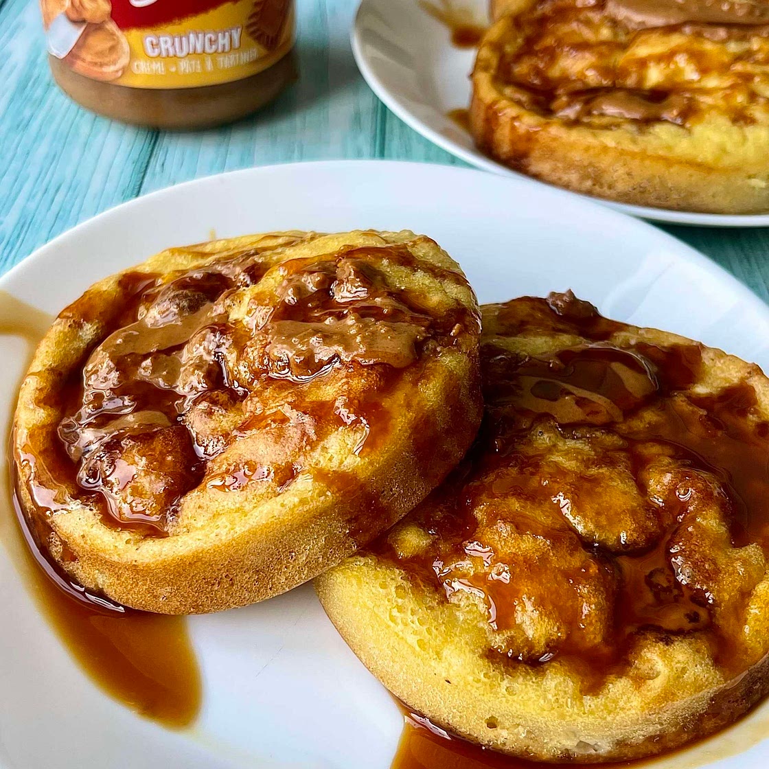Biscoff Apple Fluffy Baked Pancakes 
