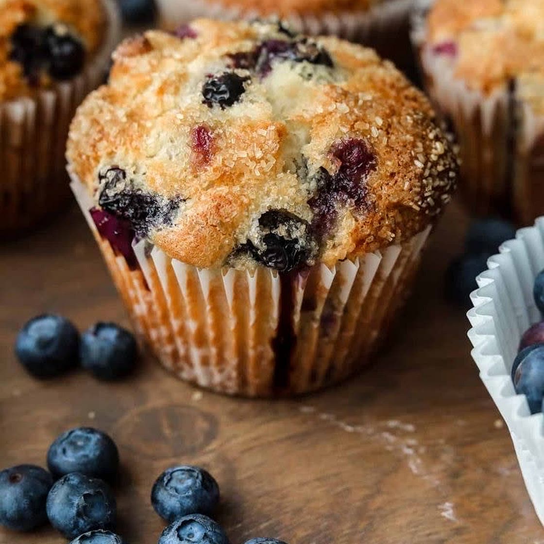 low fat blueberry muffins