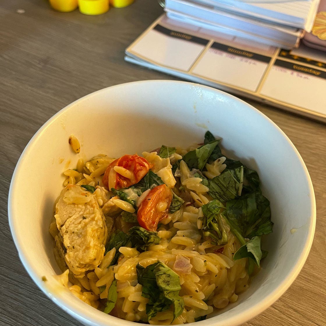 Creamy Tuscan Chicken Orzo