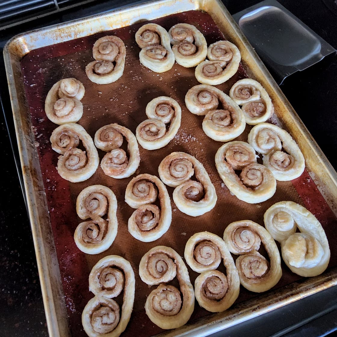 Cinnamon Sugar Puff Pastry Palmiers