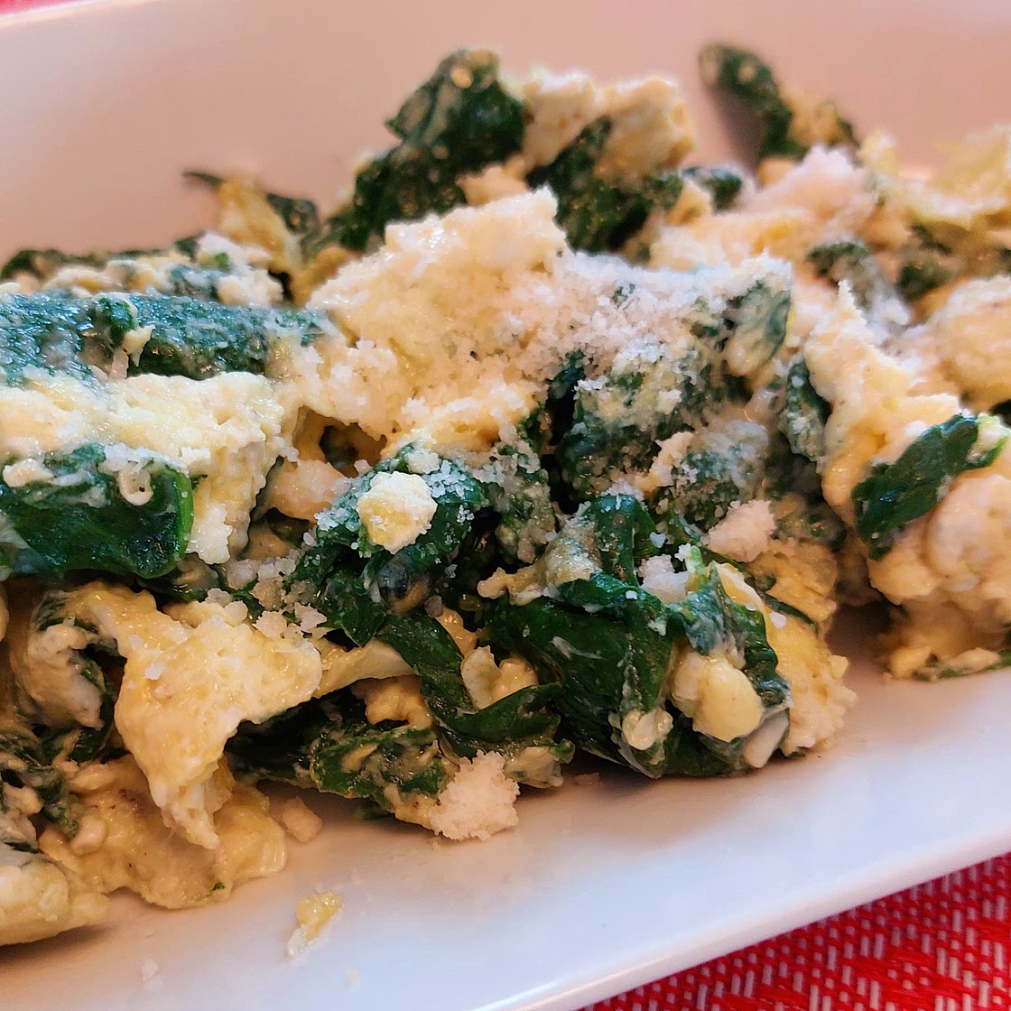 Eggs and spinach