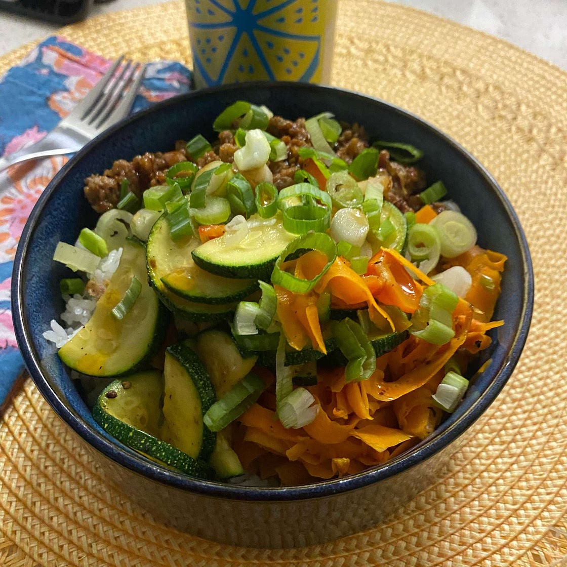 Pork & Zucchini Bibimbap