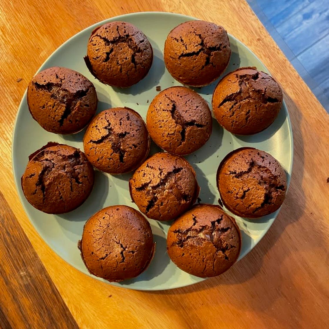 Muffins fondants au chocolat noir