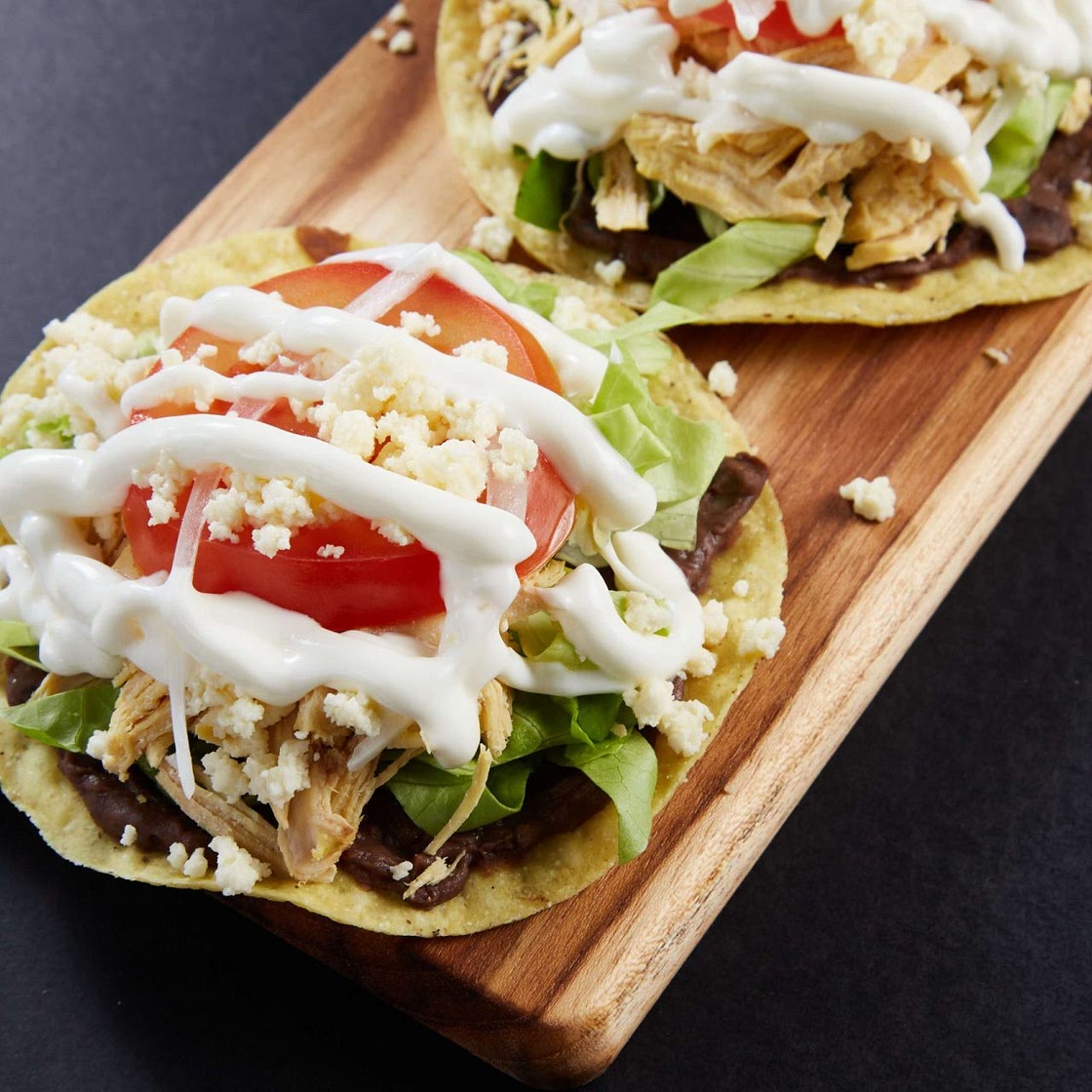 Chicken Tostadas