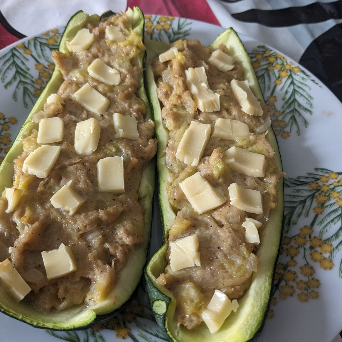 Calabacín relleno
