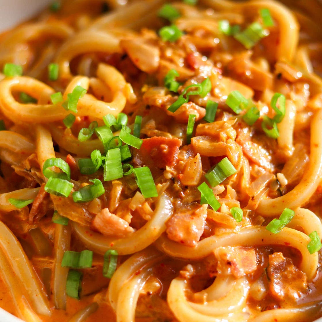 Creamy Kimchi Udon