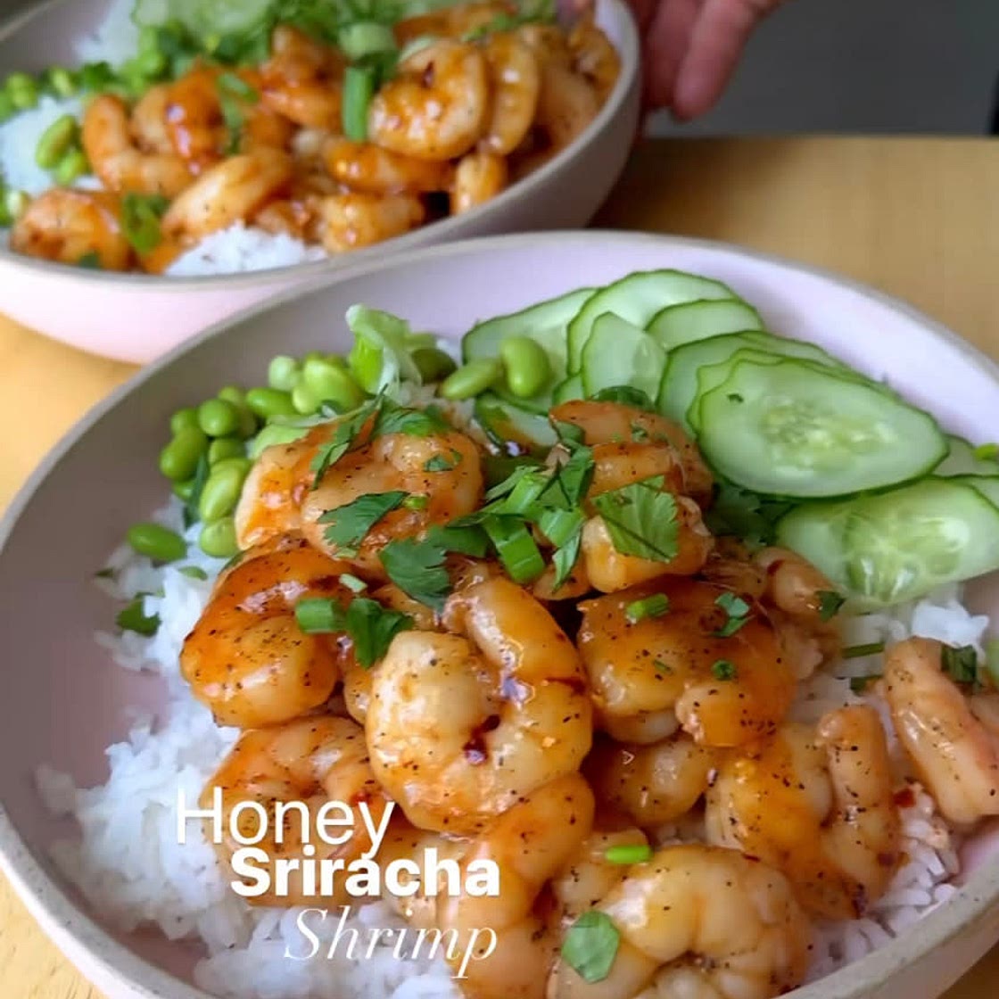 Instagram honey sriracha shrimp
