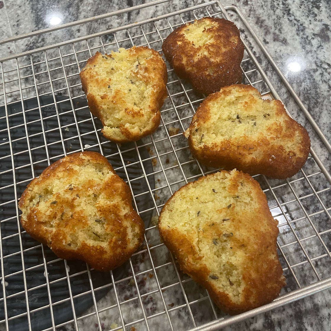 Lavender Honey Madeleines