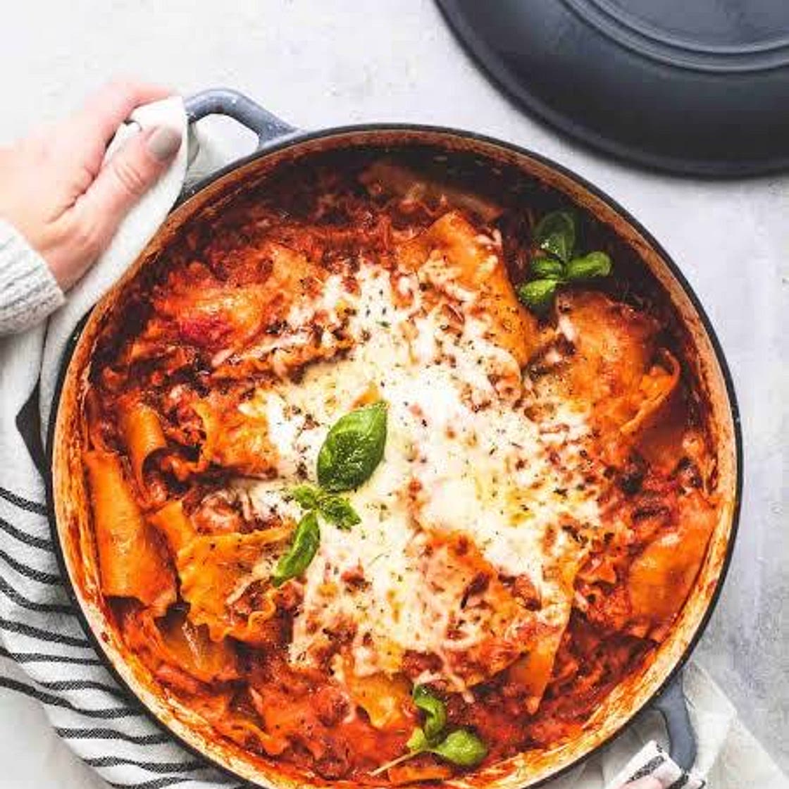 One pot chicken lasagna