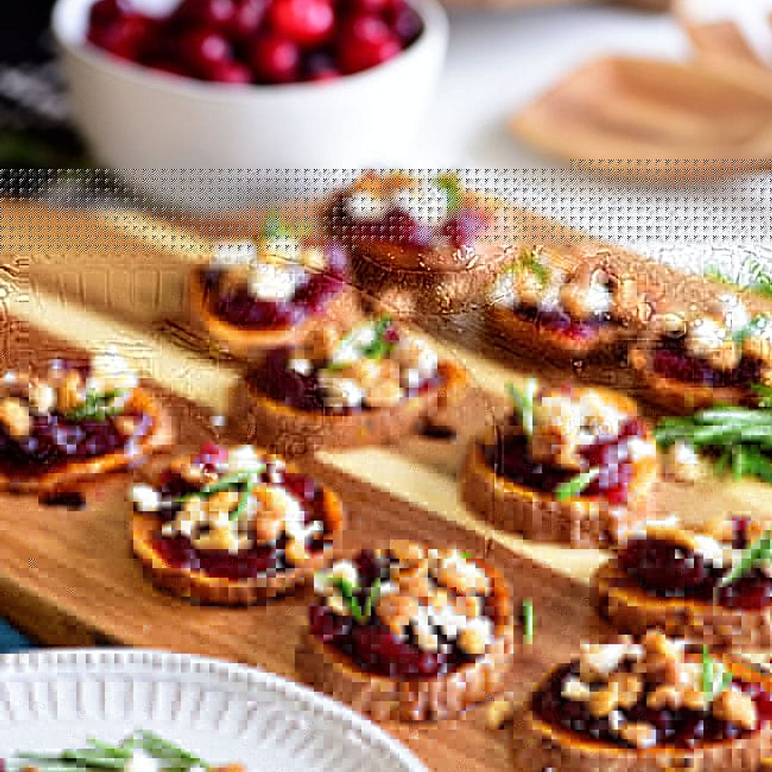 Cranberry Walnut Sweet Potato Rounds