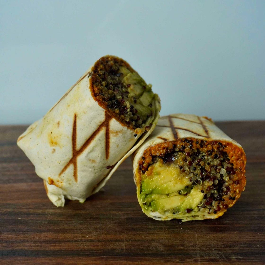 Eggplant avocado wrap