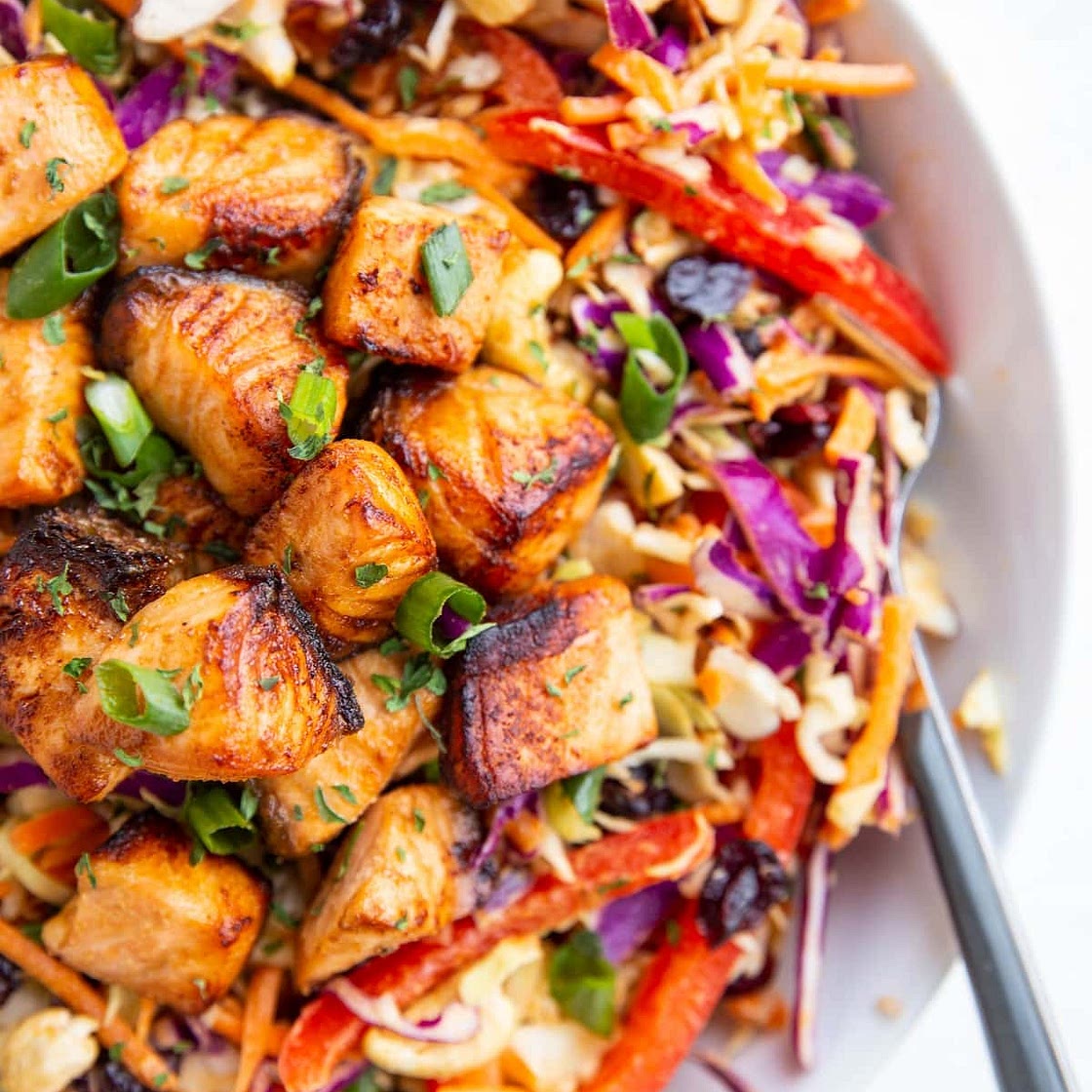 Crispy Salmon Salad