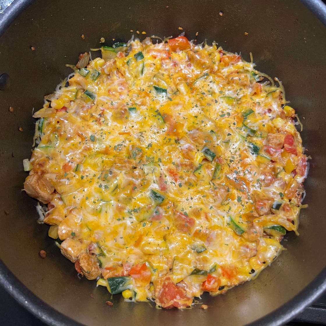 TEX MEX CHICKEN ZUCCHINI SKILLET