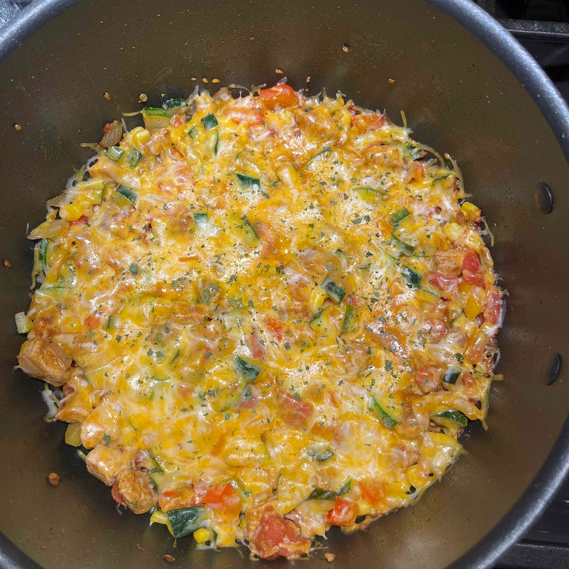TEX MEX CHICKEN ZUCCHINI SKILLET