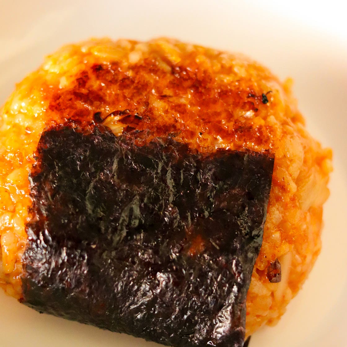 Cheesy Kimchi Rice Balls (Yaki Ongiri)