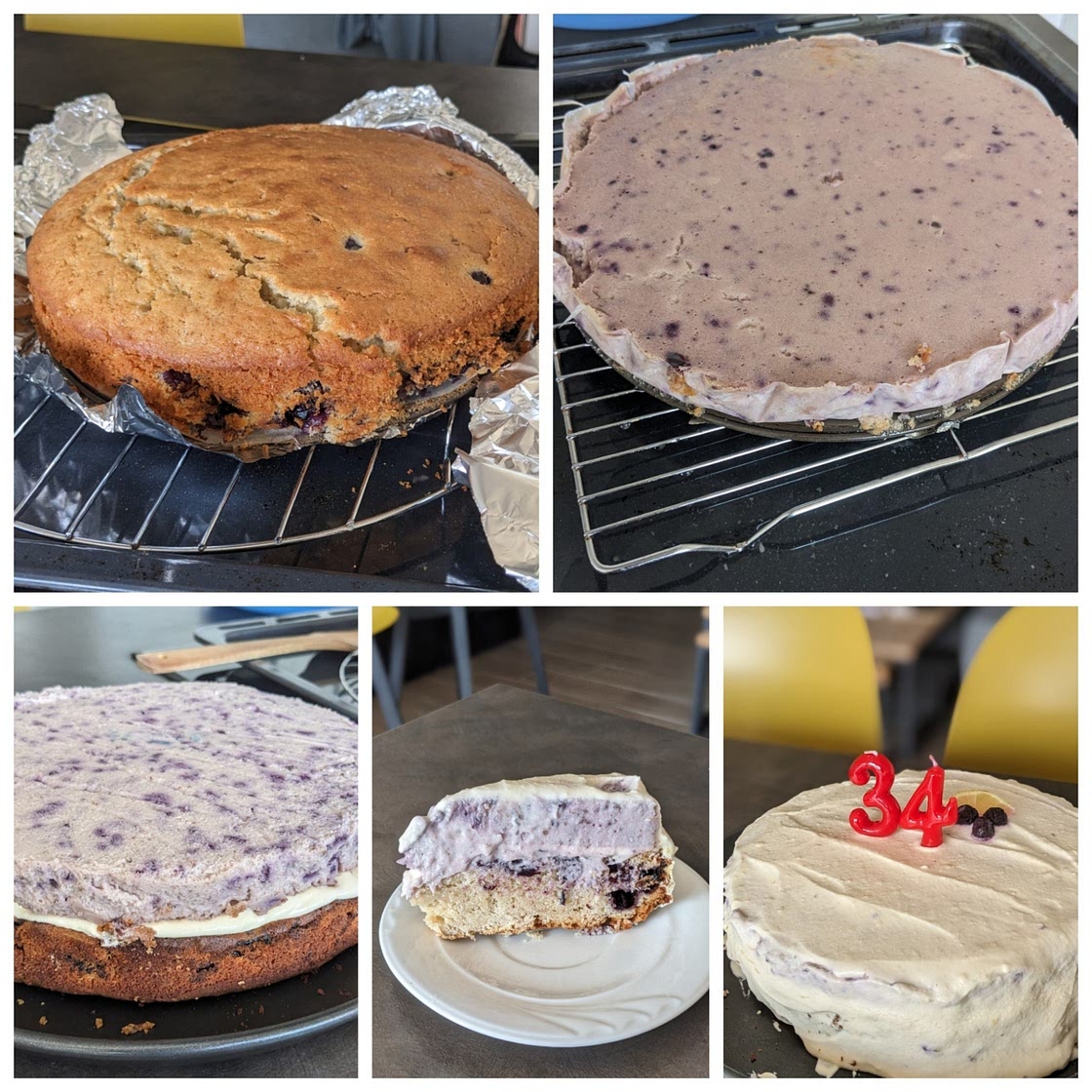 Lemon Blueberry Cheesecake Cake