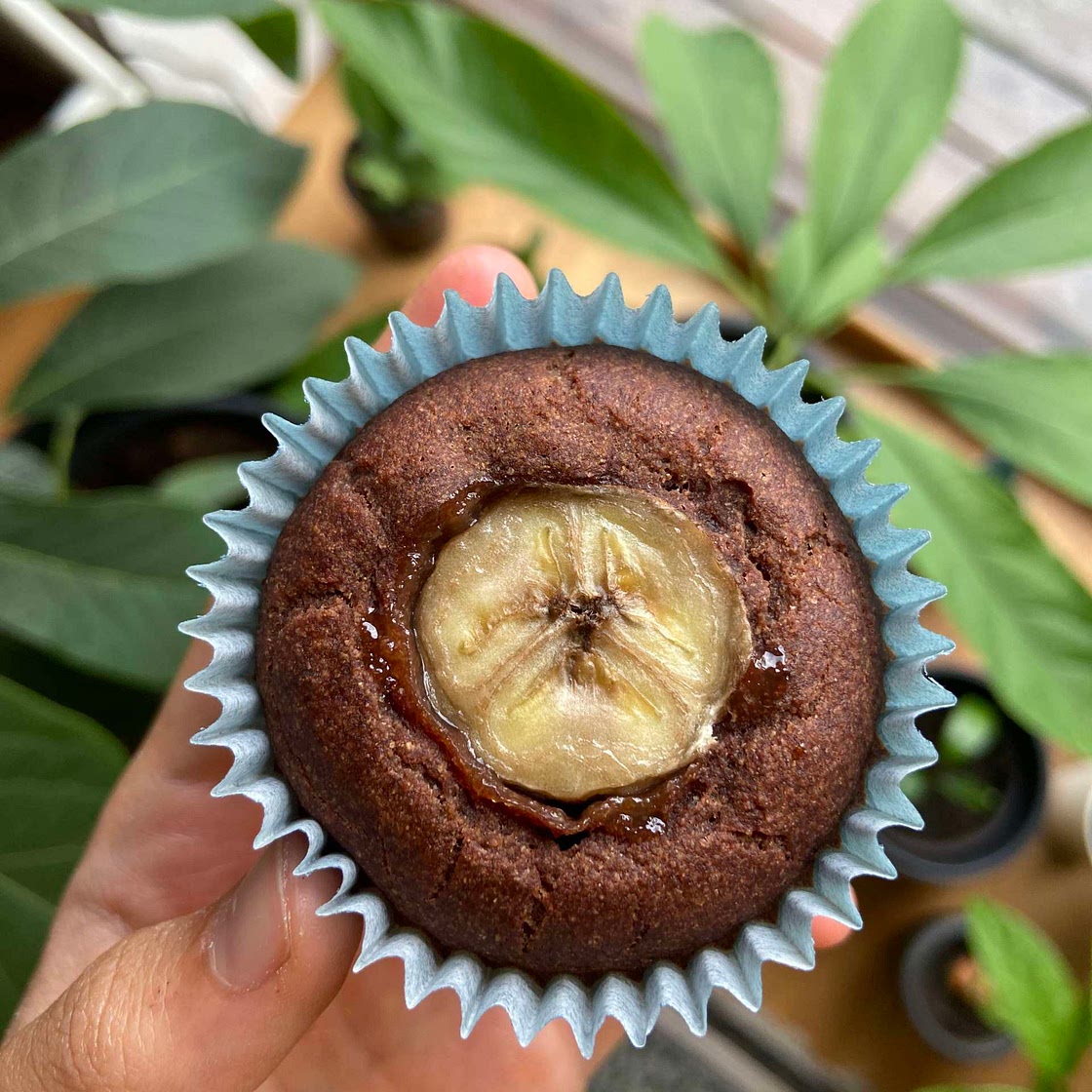 Chocolate vegan banana cupcakes  🍫 🧁 