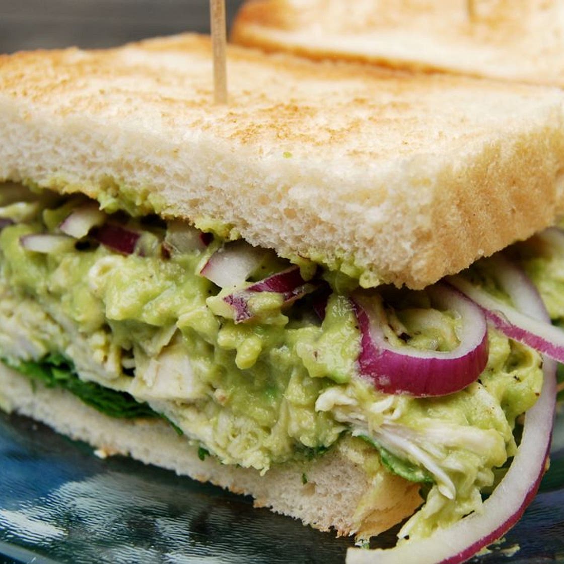 Chicken and avocado sandwich