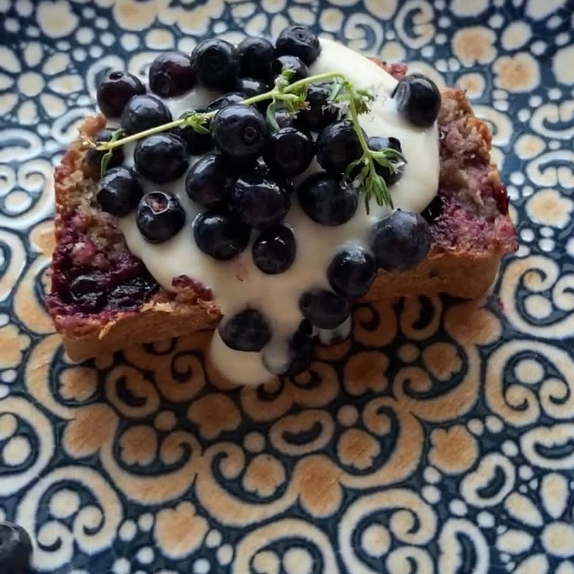 VEGAN BLUEBERRY BANANA BREAD 🍌🫐