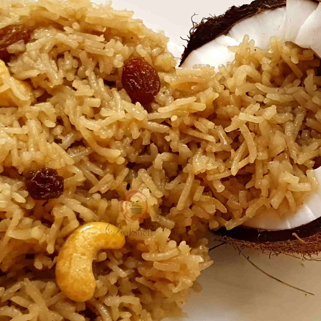Maharashtrian Narali Bhat | Sweet Coconut Rice