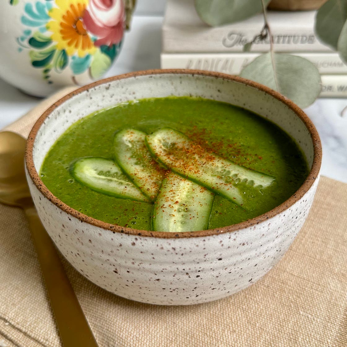 Tomato and Spinach Gazpacho (Detox Soup)