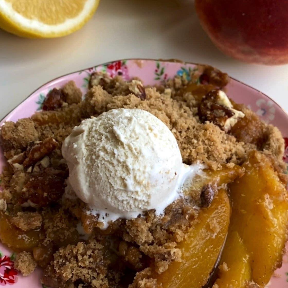 Peach Crumble 