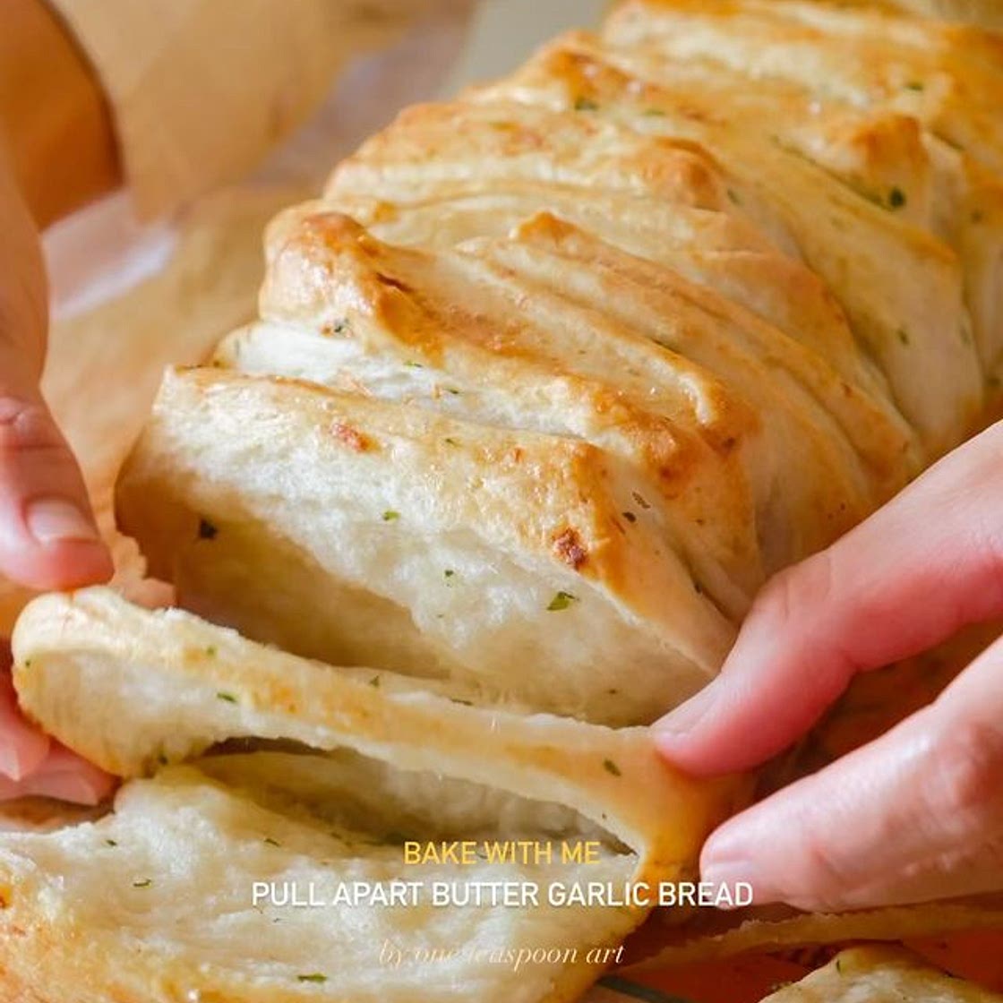 Pull apart butter garlic bread for appetizer 💯 🍞Dough Ingredient