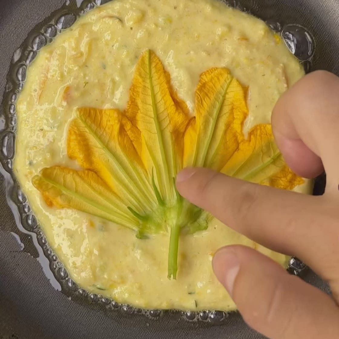 Zucchini squash pancakes