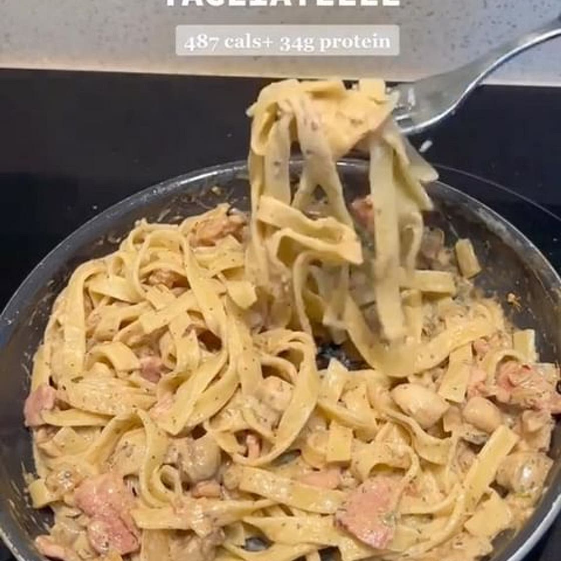 garlic and herb tagliatelle