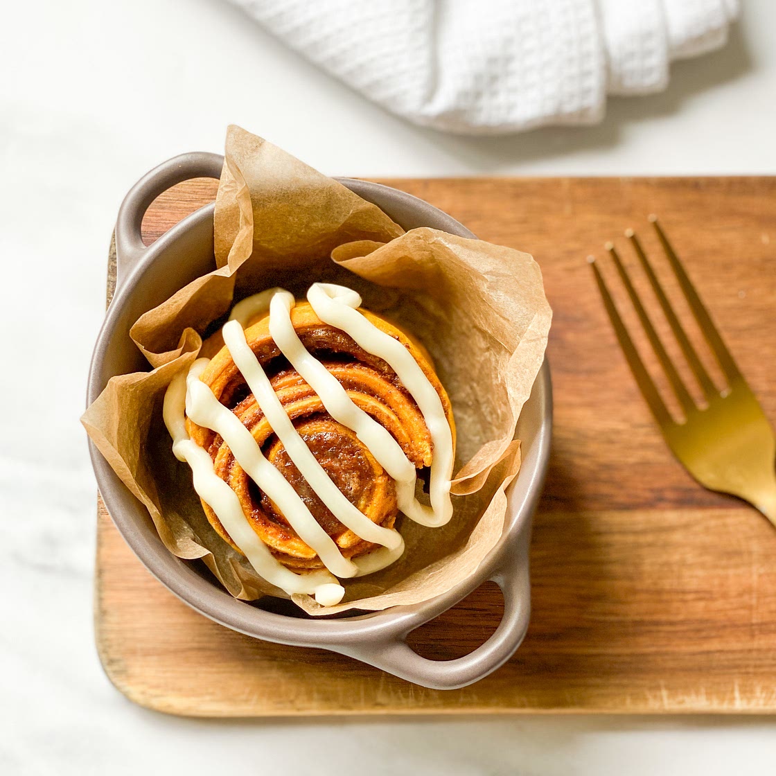 136 Calorie Pumpkin Cinnamon Roll