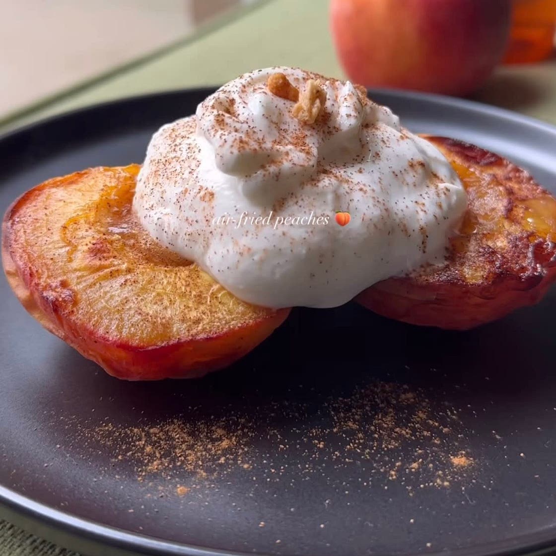 Air Fried Peaches