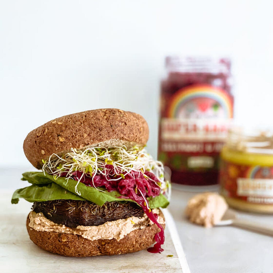 Mediterranean Mushroom Burger