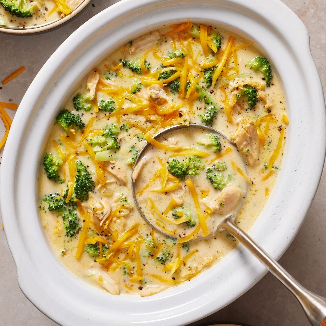 Crock-Pot Cheesy Chicken Broccoli Soup