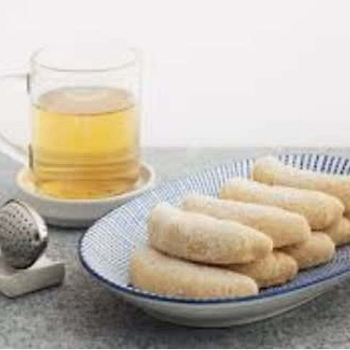Vainillas con te de matcha y leche vegetal