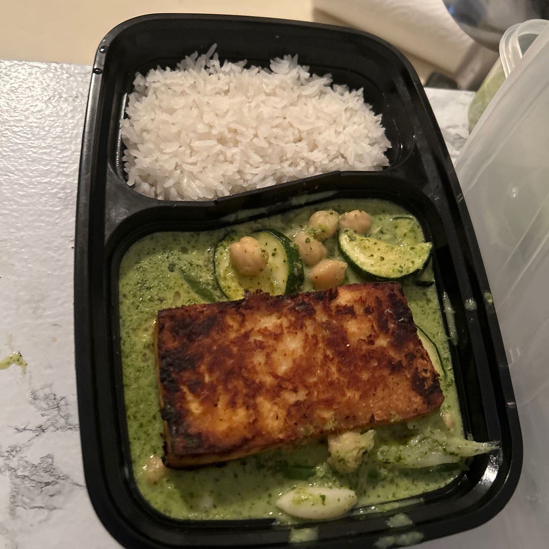 Spicy Coconut Lime Curry with Crispy Marinated Tofu