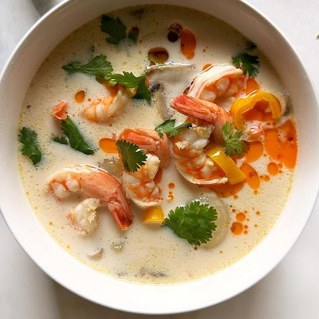 Sweet and Sour Coconut Soup (Thom Kha)