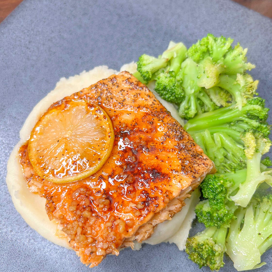Lemon and Sweet Glazed Salmon
