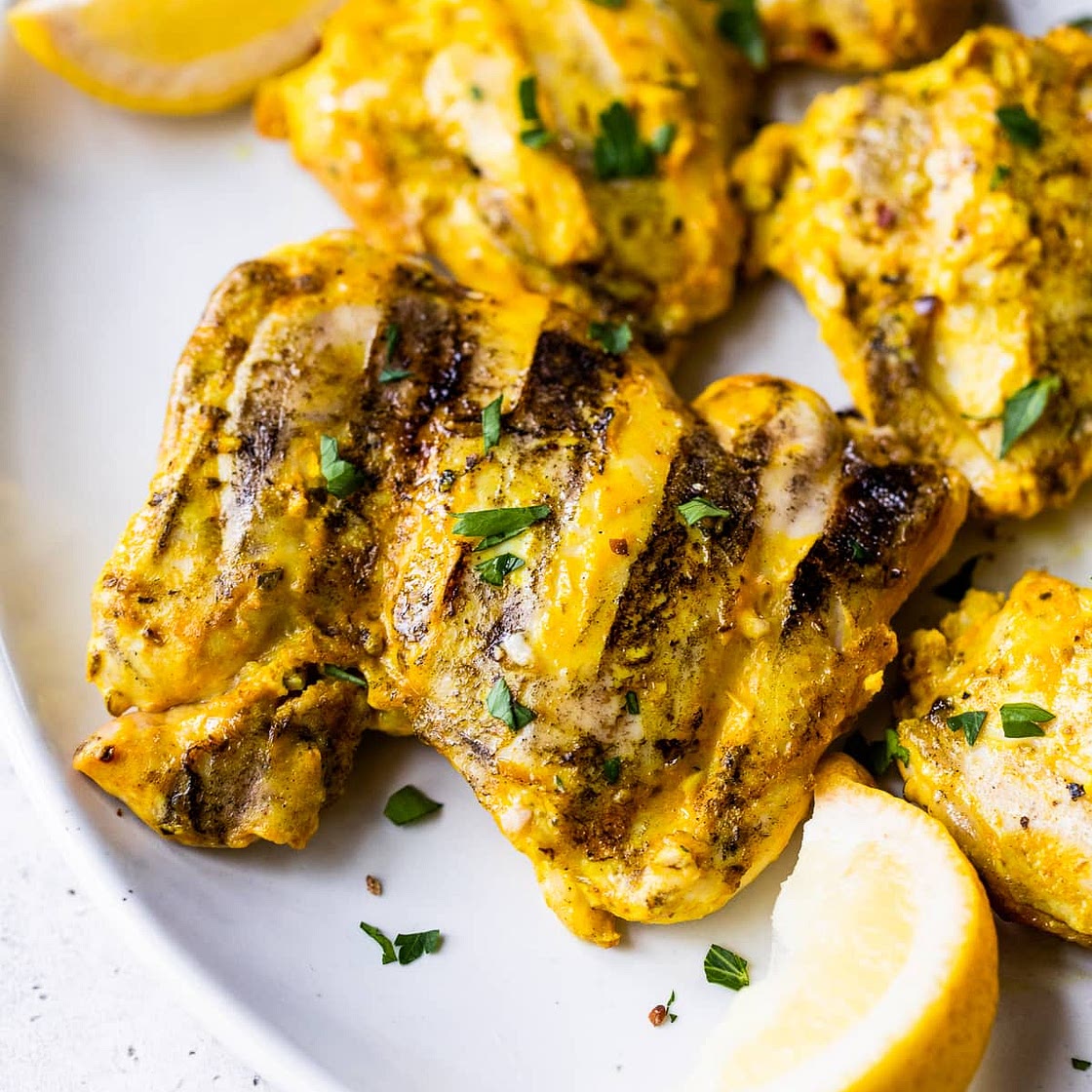 Chicken Yogurt Marinated with Turmeric and Oregano