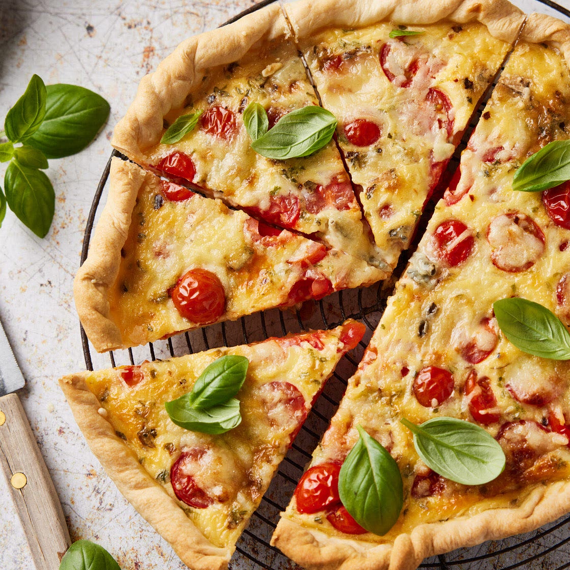 Tomato tart with puff pastry