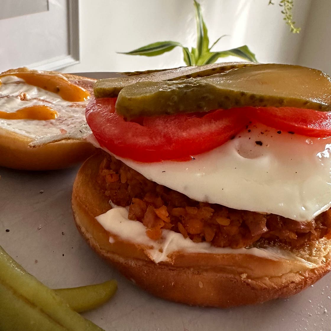 Lentil tuna burgers