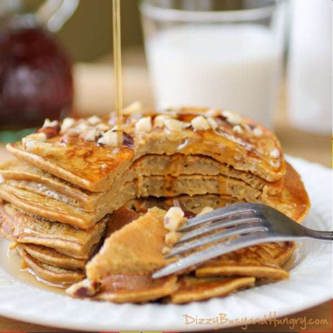 Pumpkin Apple Butter Pancakes