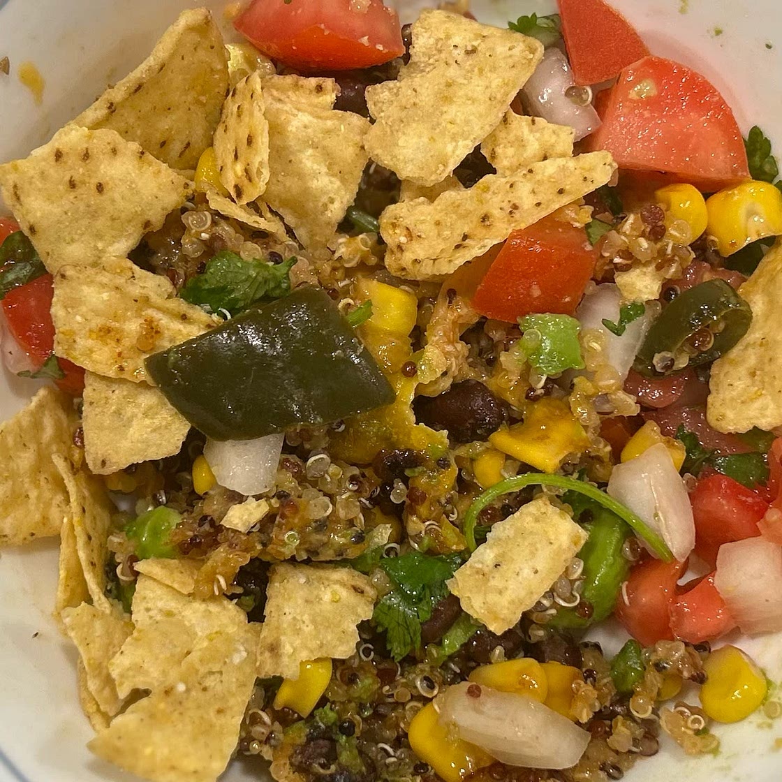 Cheesy Black Bean & Quinoa Skillet Casserole