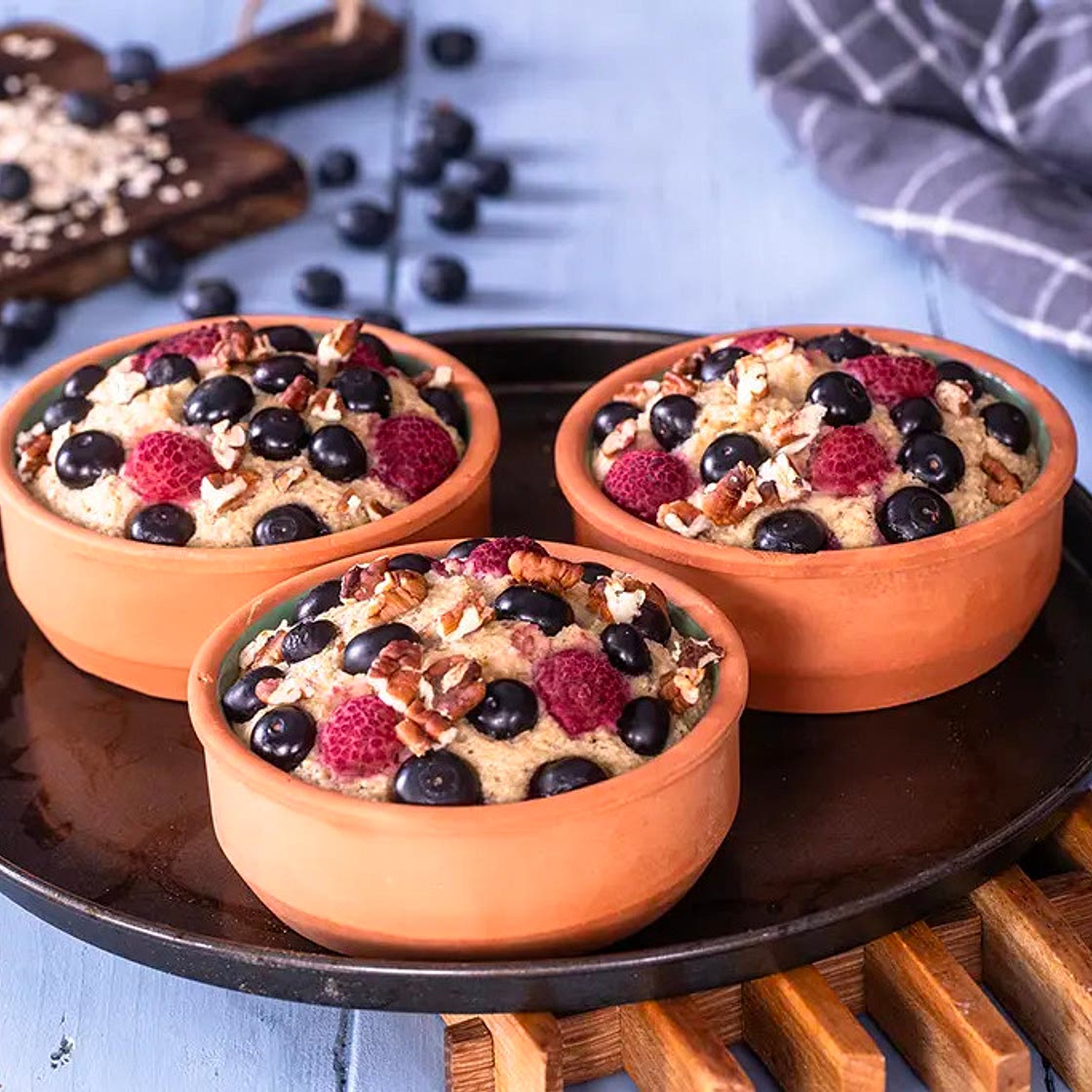 Baked Oats - Healthy Breakfast - No Flour - No Sugar - No Butter