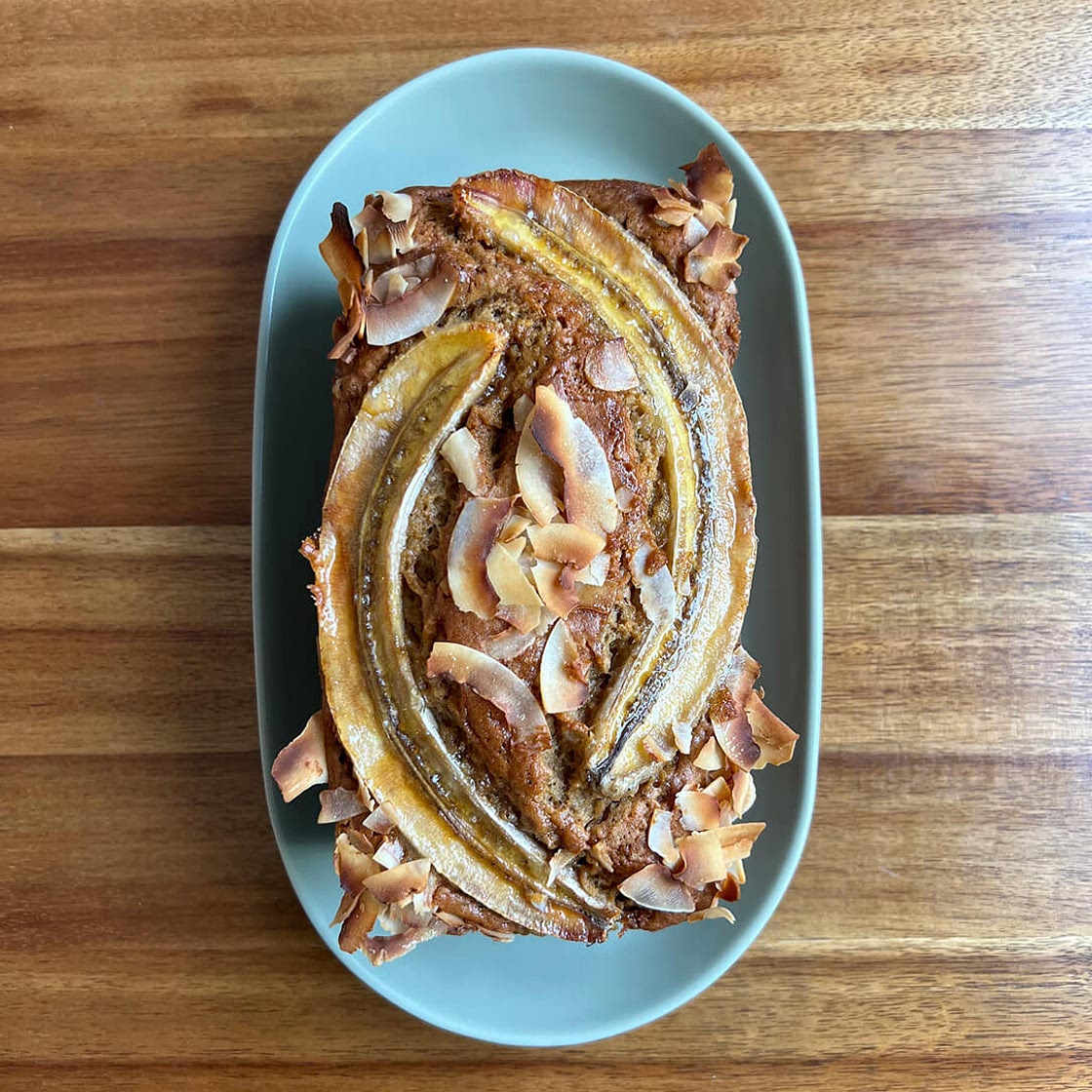 Brown Butter Coconut Banana Bread