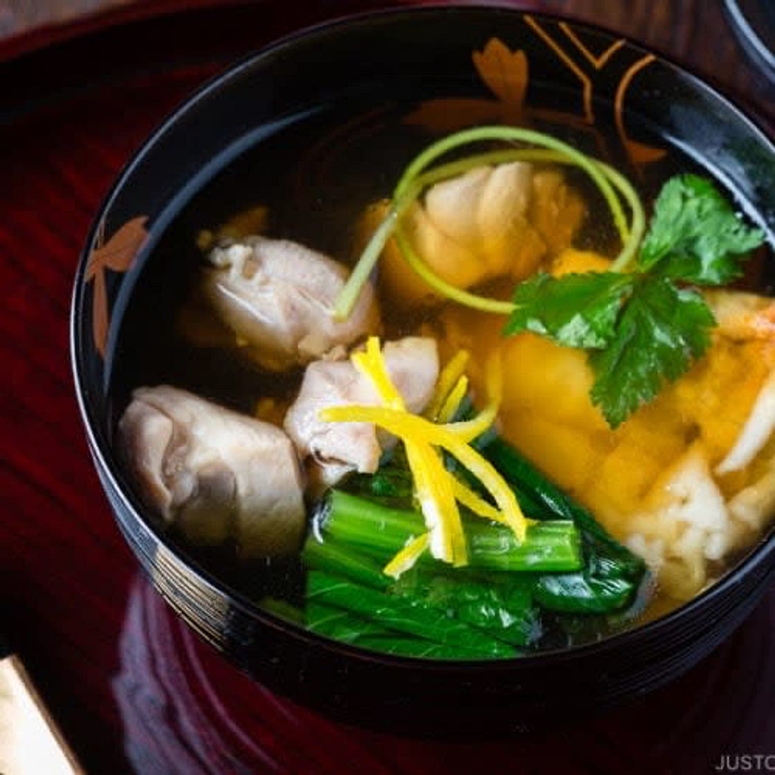 Ozoni (Japanese New Year Mochi Soup – Kanto Style)